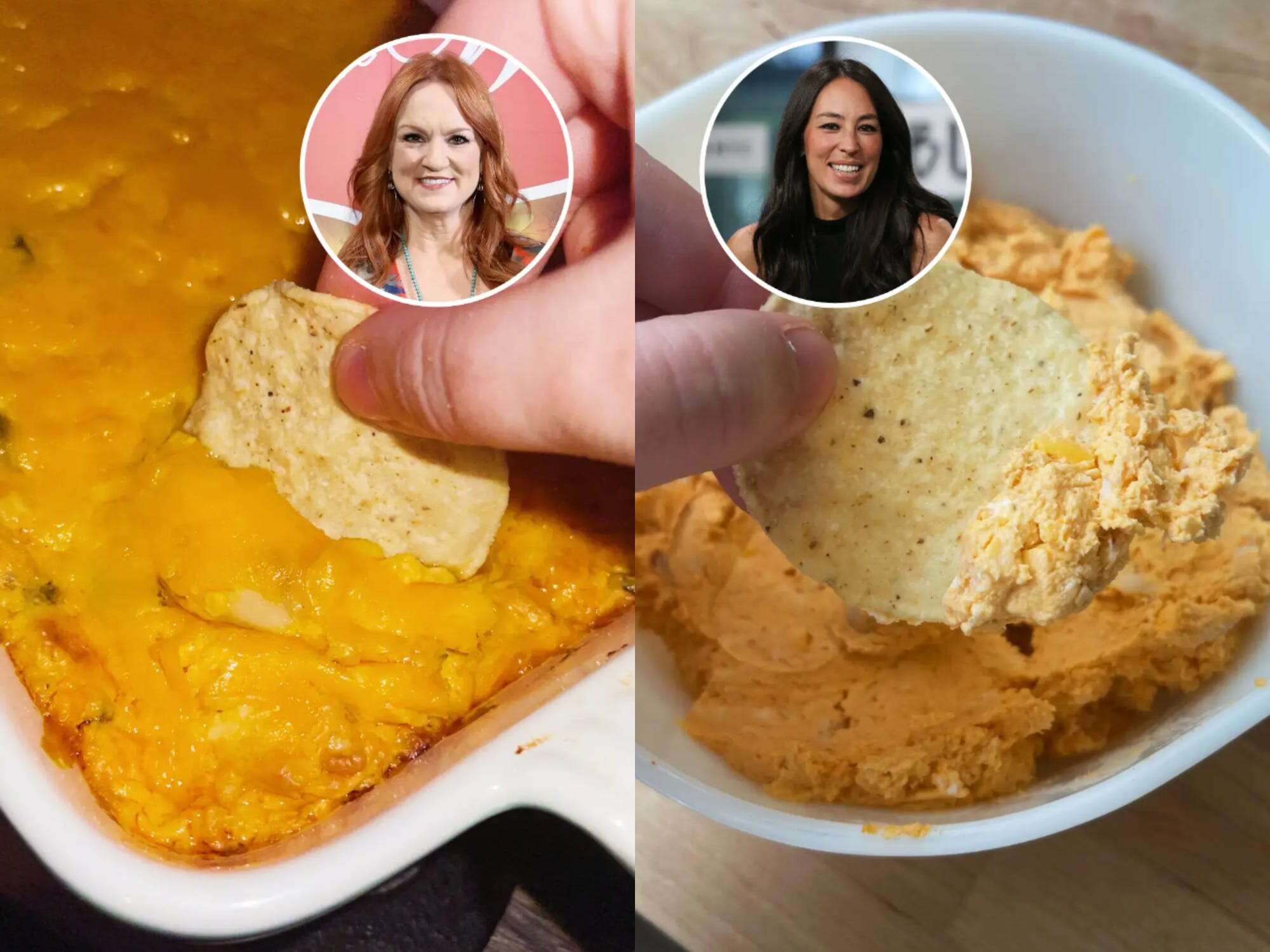 I made Ree Drummond's and Joanna Gaines' Buffalo chicken dips, and only one was good enough for game day