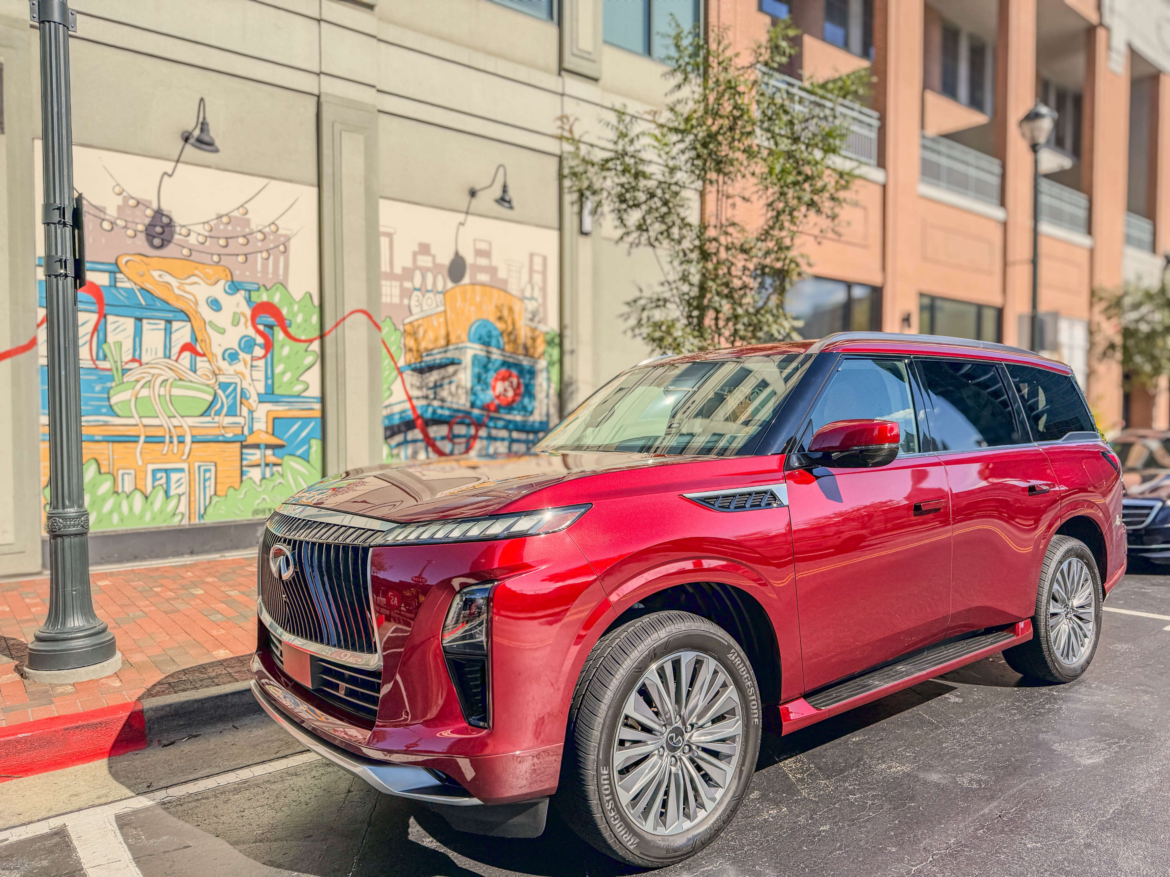 I drove a $99,000 Infiniti QX80. It's a high-tech Japanese alternative to the Escalade