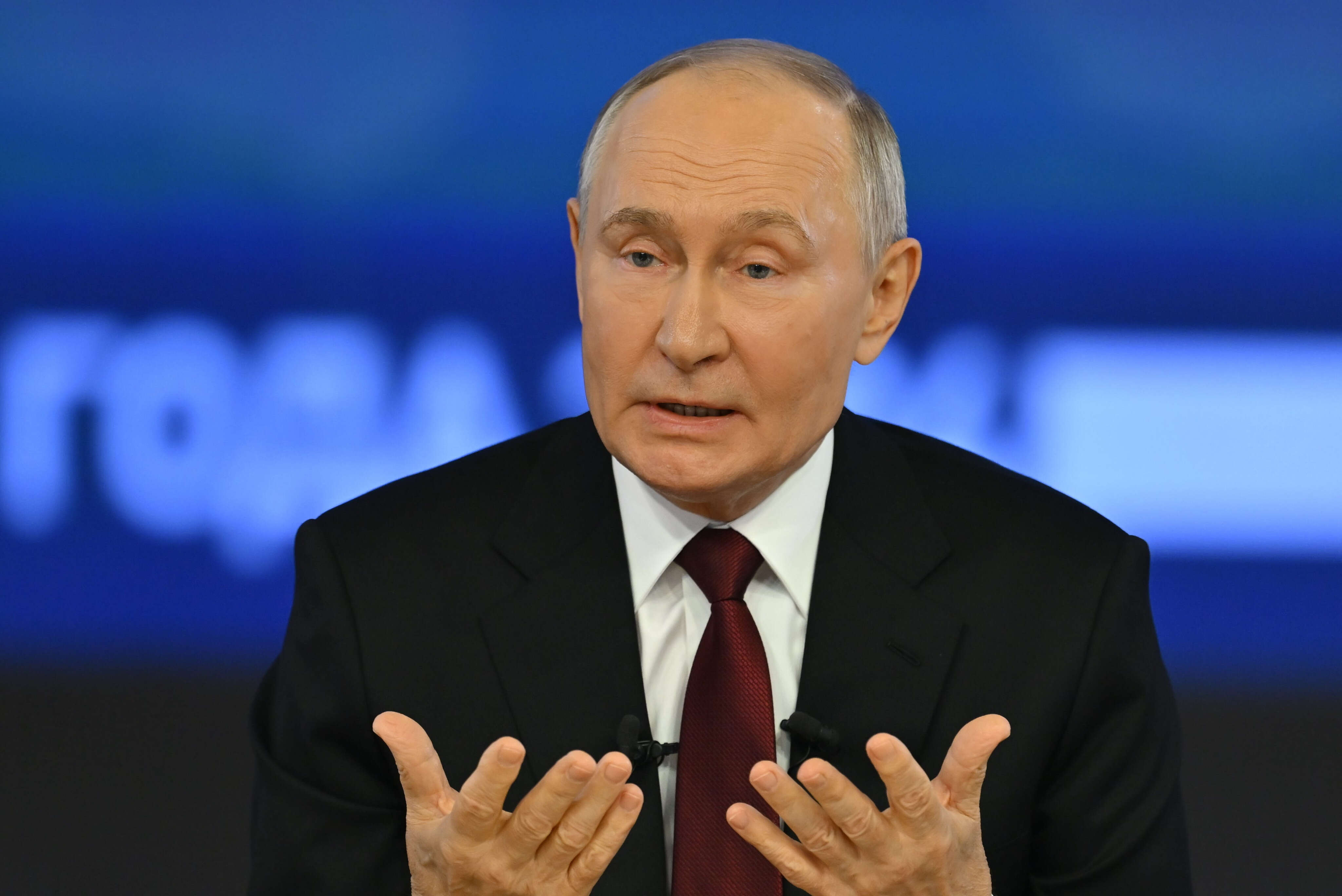 Putin tells Russia 'everything will be fine' amid the nation's military and economic struggles