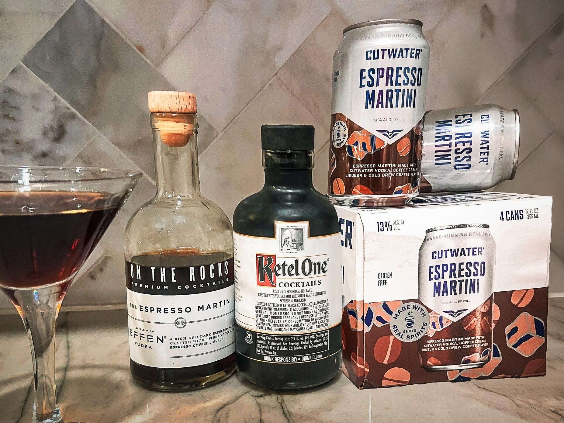 I tried 3 types of premade espresso martinis. The best was velvety smooth and had a coffee-forward flavor.