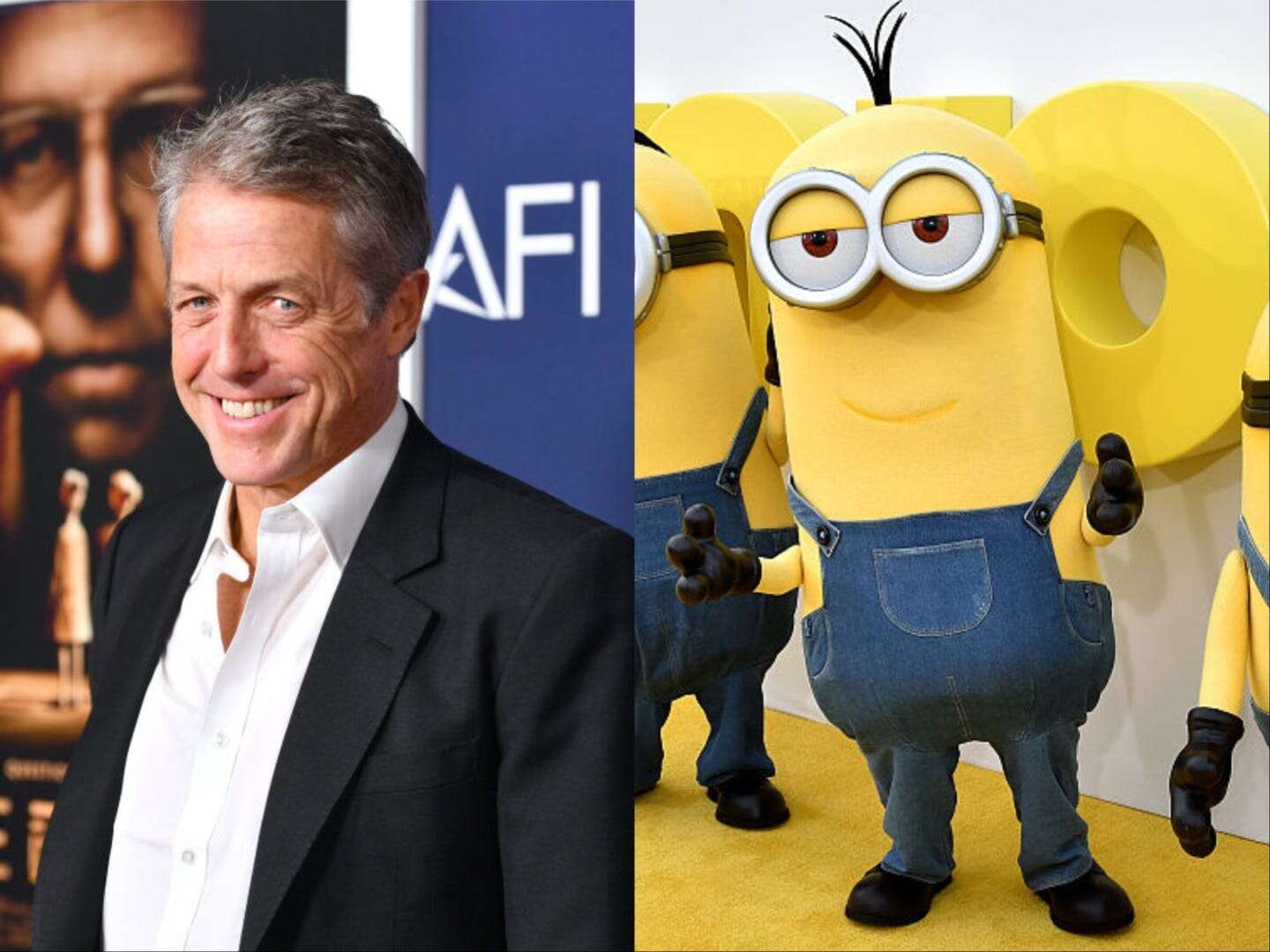 Hugh Grant says he panicked and almost named his newborn after his son's favorite Minion