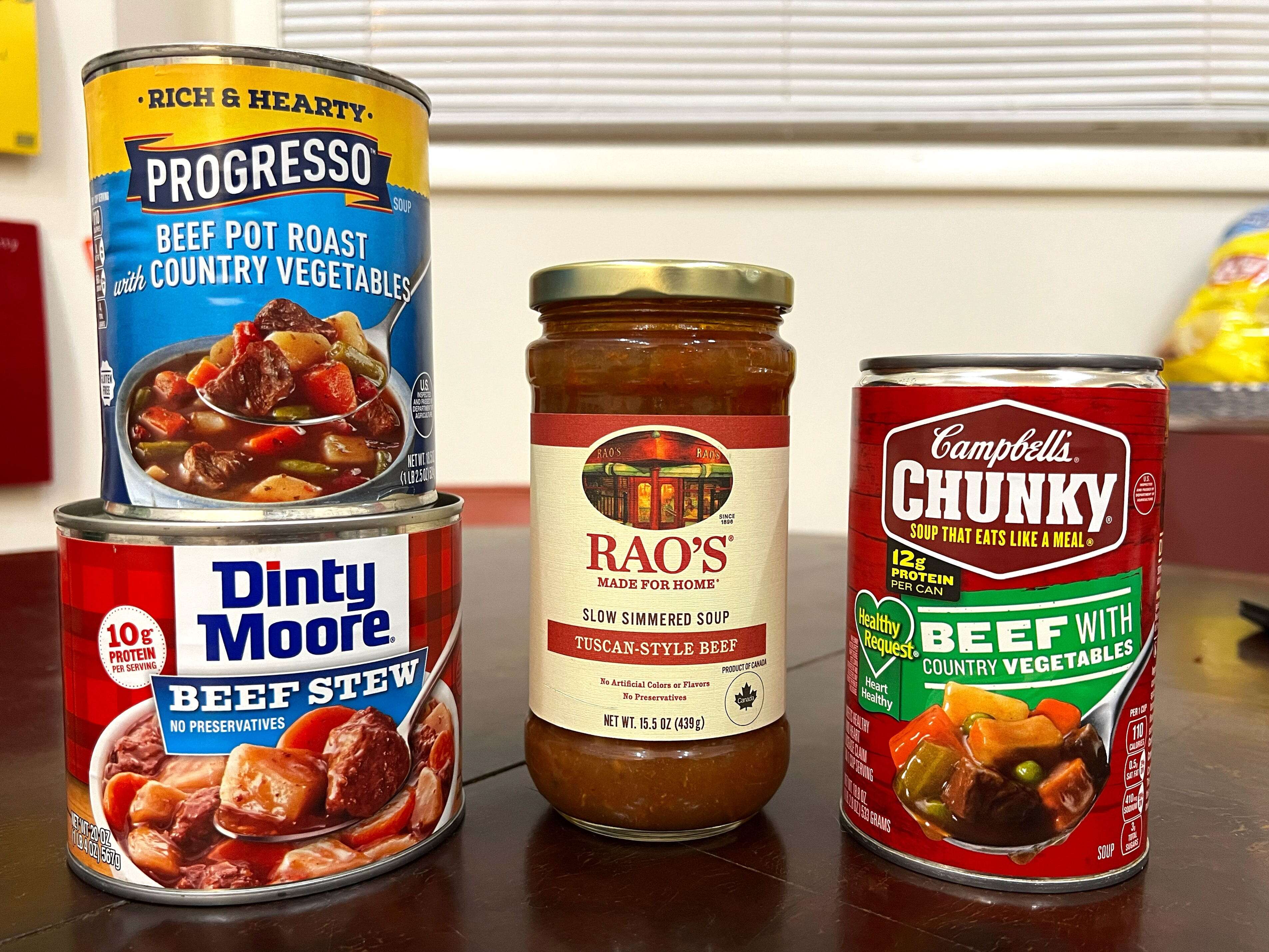 I tried 4 popular brands of canned beef stew. There's only one I wouldn't buy again.