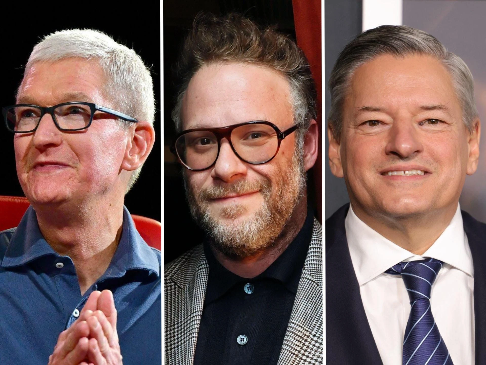 Seth Rogen gave Netflix CEO Ted Sarandos a cameo in 'The Studio.' He says Apple wanted Tim Cook instead.