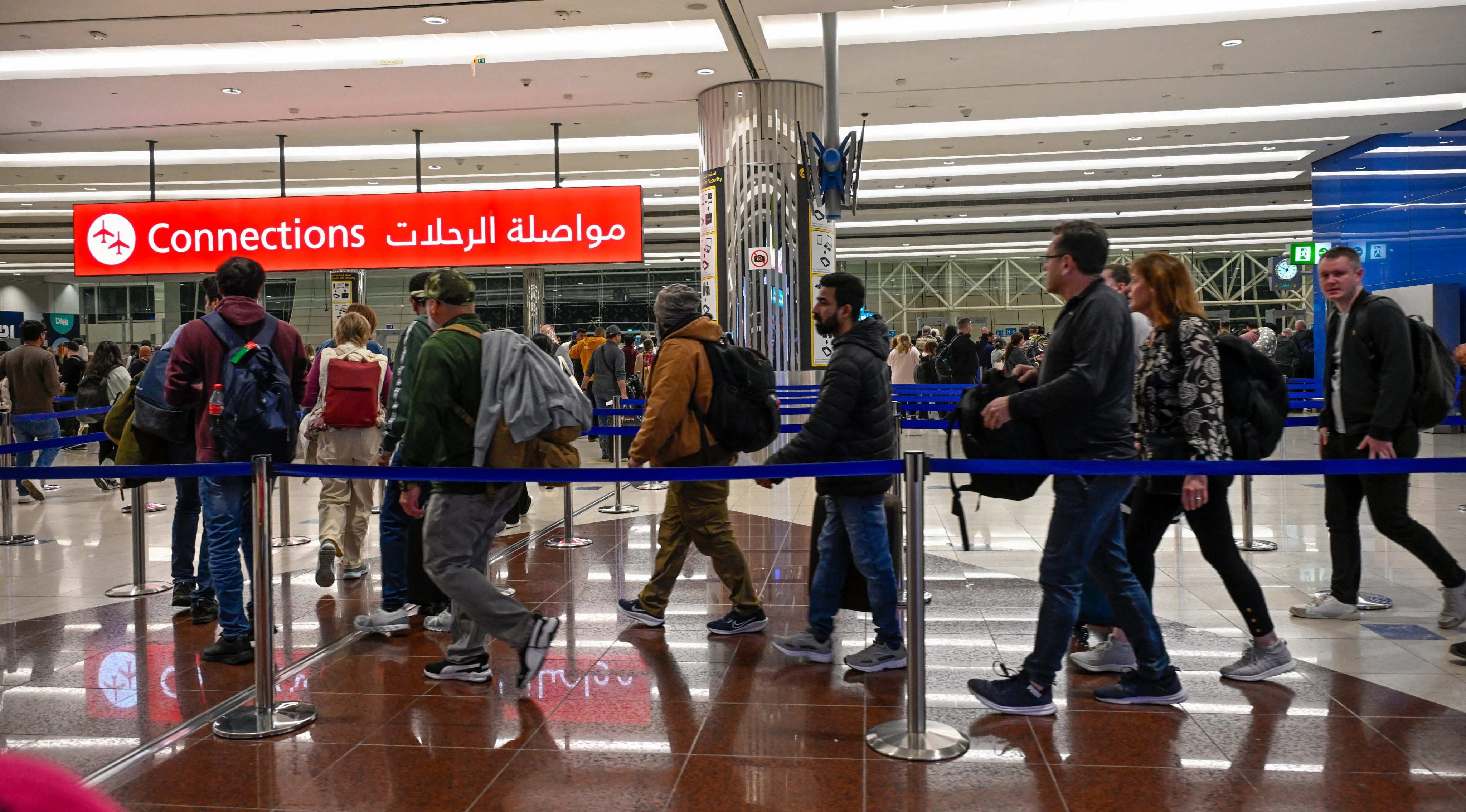 Passengers face disruption as airlines cancel flights to key airport hubs after US bombings of Iran