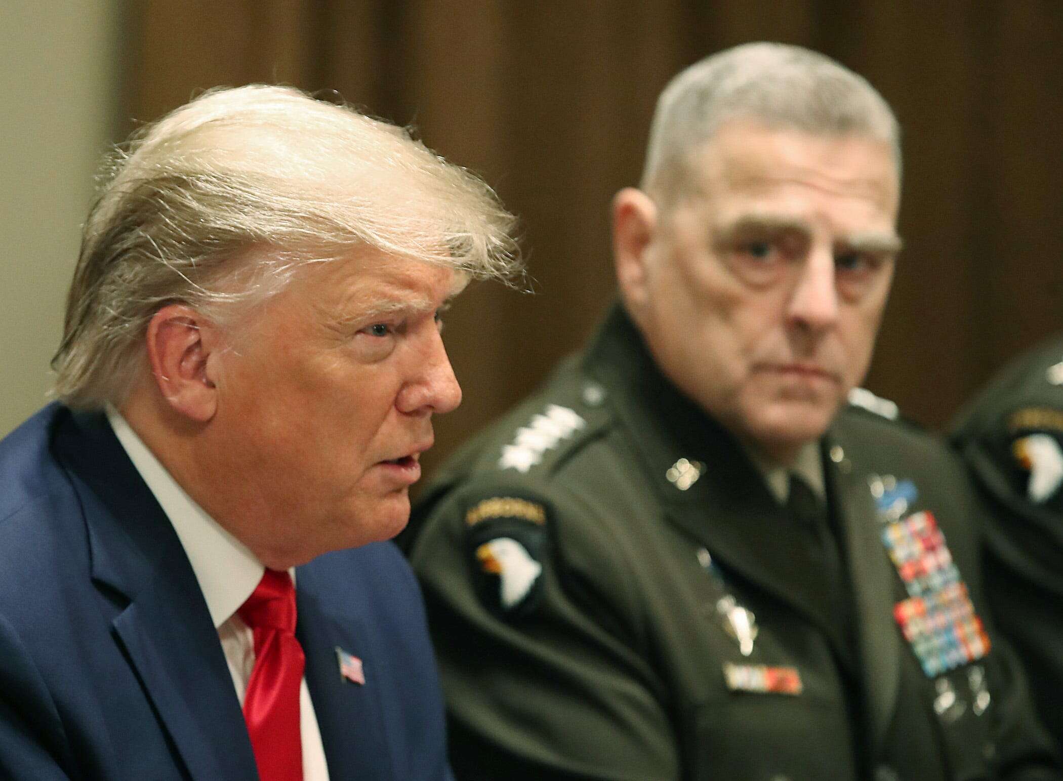 The Pentagon won't explain why it removed Mark Milley's portrait as Trump took office