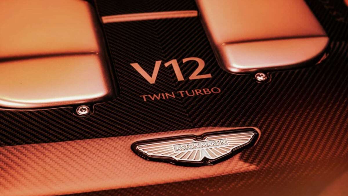 An audio teaser for Aston's soon-to-come V12 roars off the website