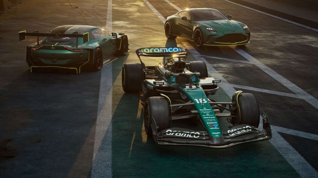 Aston Martin shows off 2024 Formula 1 car with new Vantages