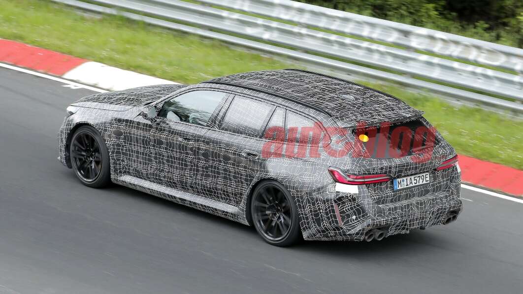 2025 BMW M5 Touring and sedan spied pounding around the Nurburgring