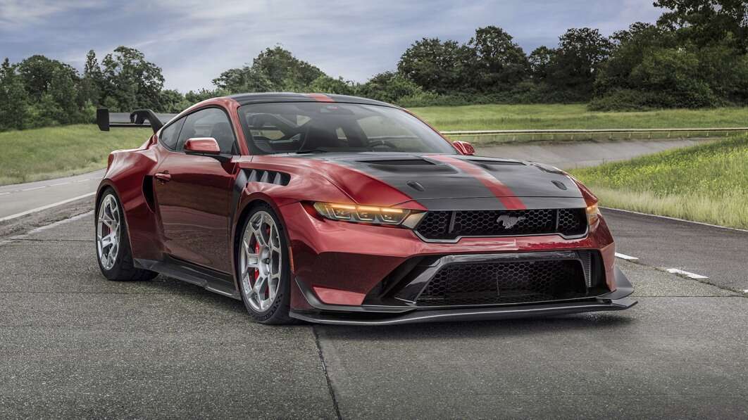 2025 Ford Mustang GTD interior shown along with Carbon Series and performance package