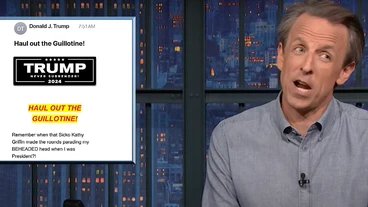 Seth Meyers Flags Hilarious Flaw With Trump’s ‘Unhinged’ Fundraising Email