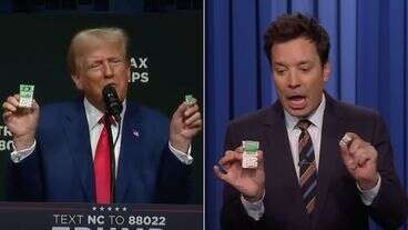 Jimmy Fallon Makes A Mockery Of Trump's Hilariously Weird Tiny Tic Tac Routine