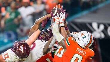 Miami Beats Virginia Tech After Last-Second, Hail Mary Touchdown Call Overturned