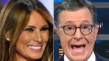 Melania Trump Resurfaces To Defend Her Nude Pics, And Stephen Colbert Is Totally Baffled