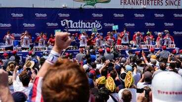 Patrick Bertoletti Wins Nathan’s Hot Dog Eating Contest Amid Reining Champion's Absence