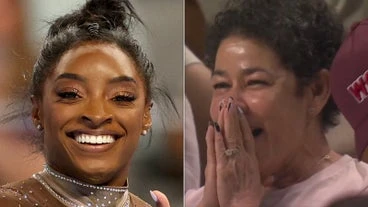 Watch Simone Biles' Family React To Dazzling Routine As She Makes History Yet Again