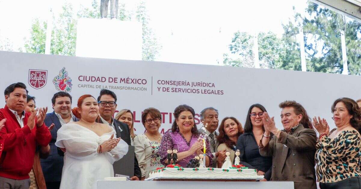 ¡Amor es amor! Brugada amadrina boda colectiva en Los Pinos