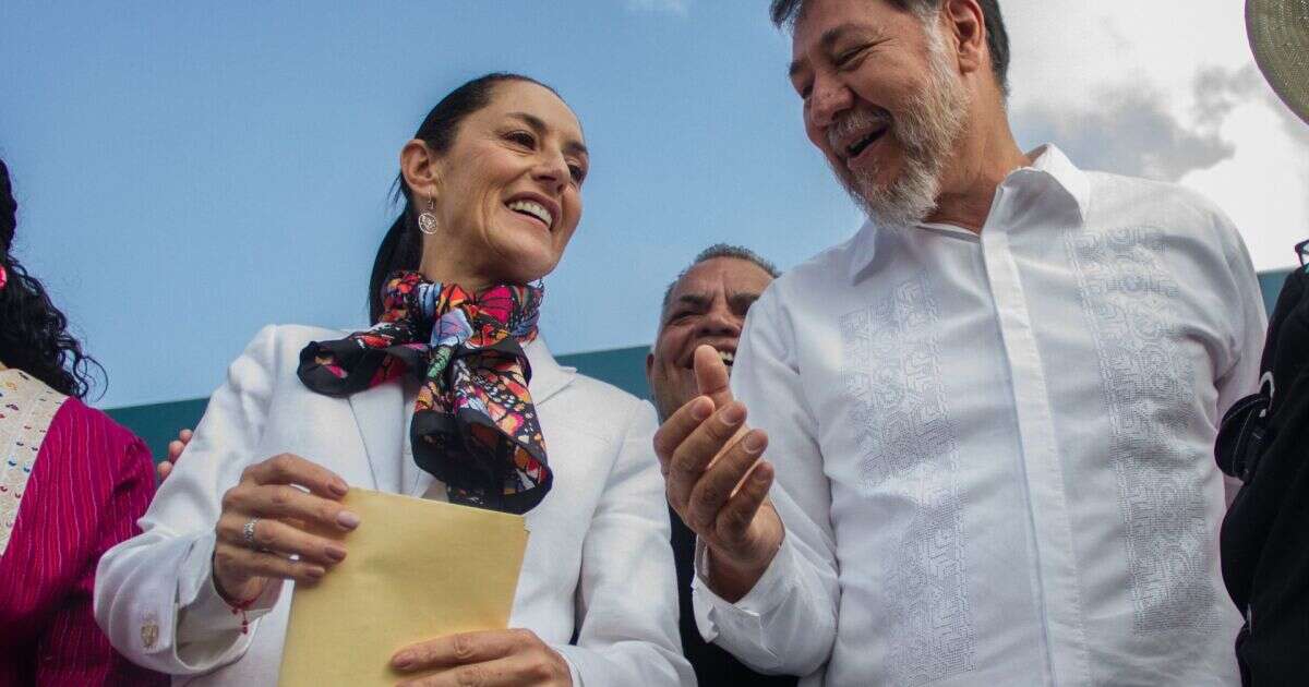 Noroña dice que cambiará “de chip” para llamar a Sheinbaum “presidenta, con a”