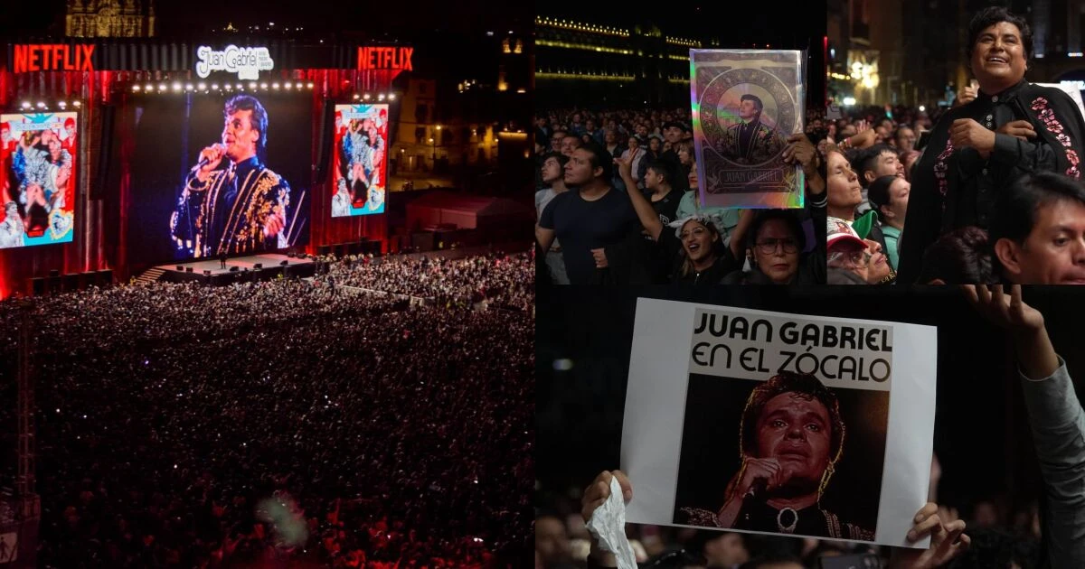 Más de 170,000 personas corean las canciones de Juan Gabriel en el Zócalo