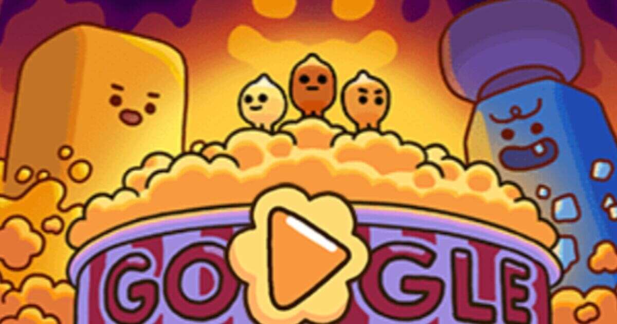 Con el doodle de hoy puedes jugar con palomitas de maíz