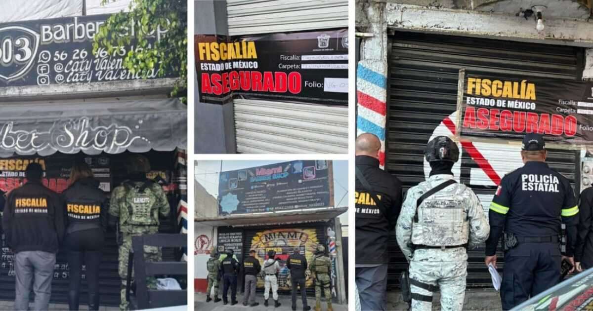 Operativo Atarraya, la red criminal escondida en barberías y chelerías de Edomex