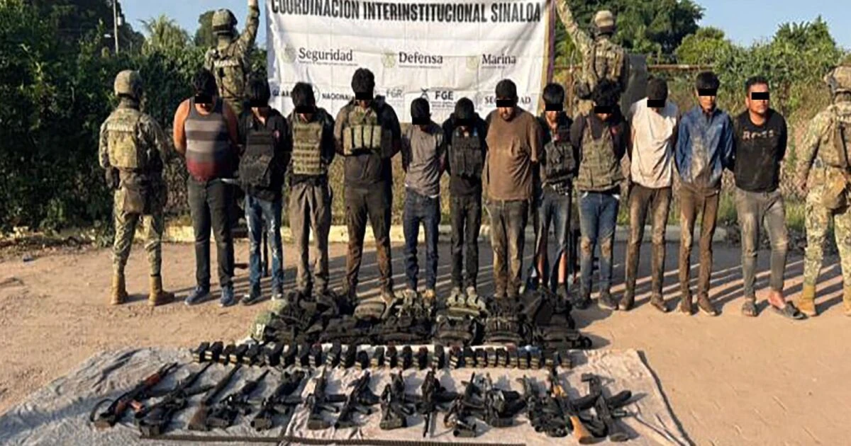 Detienen a 13 presuntos ''Mayitos'' tras ataque a autoridades en Sinaloa