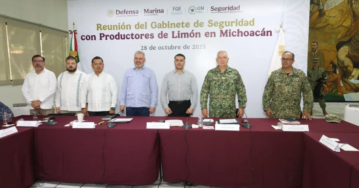 Gabinete de seguridad se traslada a Apatzingán tras asesinato de líder limonero