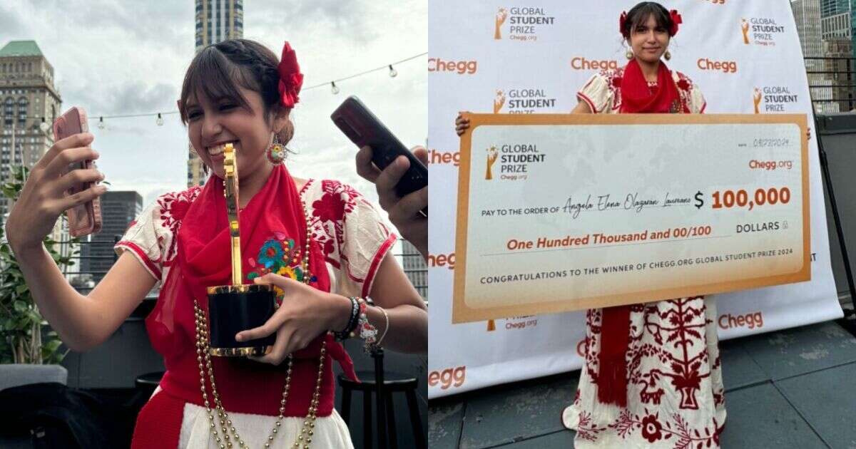 La mexicana Ángela Olazarán es galardonada como la mejor estudiante del mundo