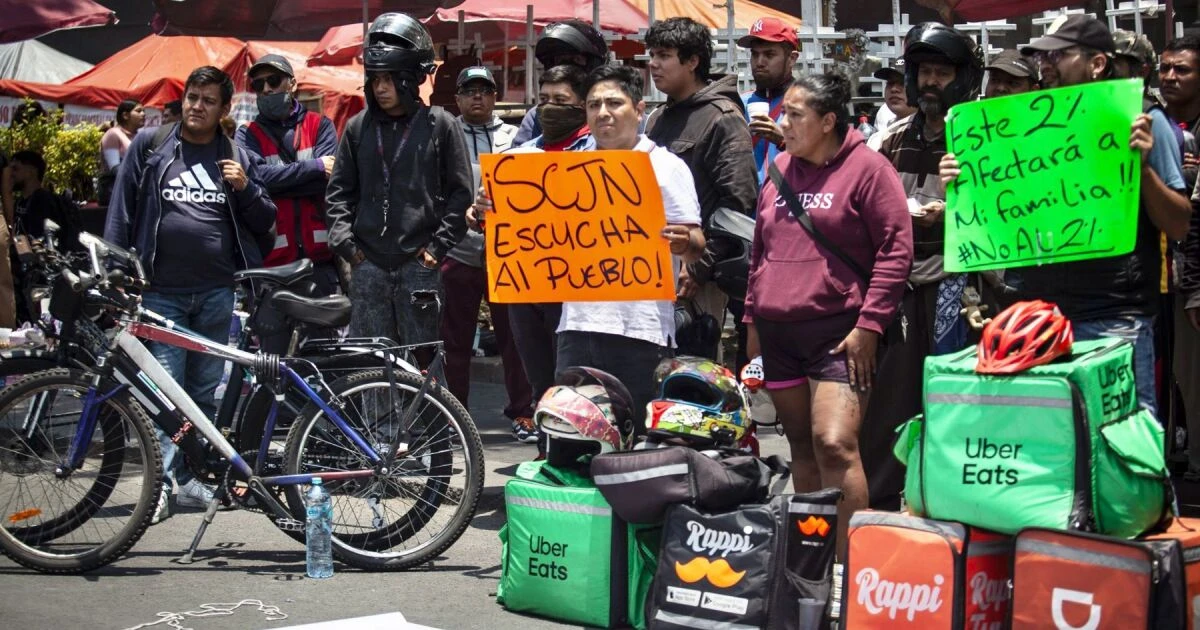 Repartidores y conductores desconocen qué ingreso será la contribución a IMSS