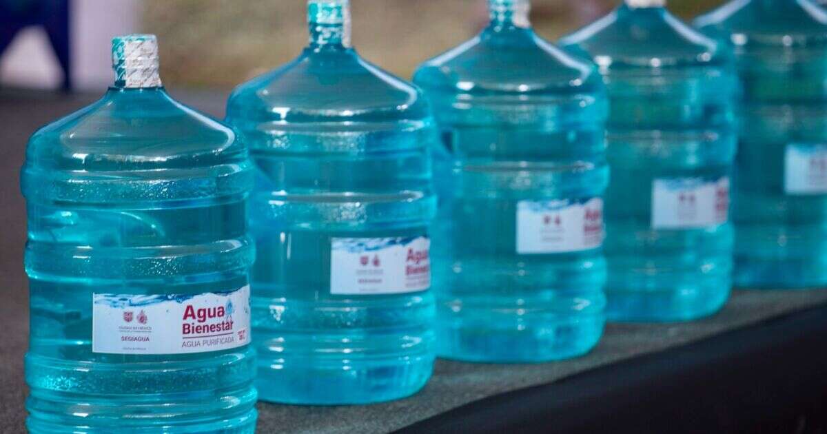 La CDMX lanza programa de garrafones de agua purificada en 5 pesos