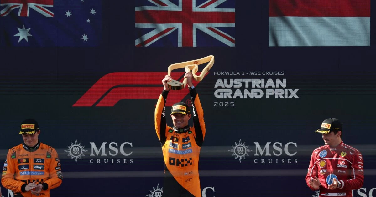 Lando Norris conquista Austria, Verstappen quedó fuera en la segunda vuelta