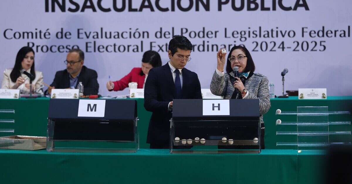 Comités del Legislativo y Ejecutivo sortean candidatos a juzgadores