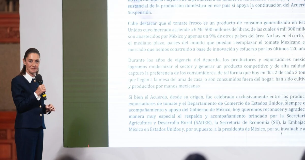 Gobierno analizará opciones para productores de jitomate tras aranceles de EU