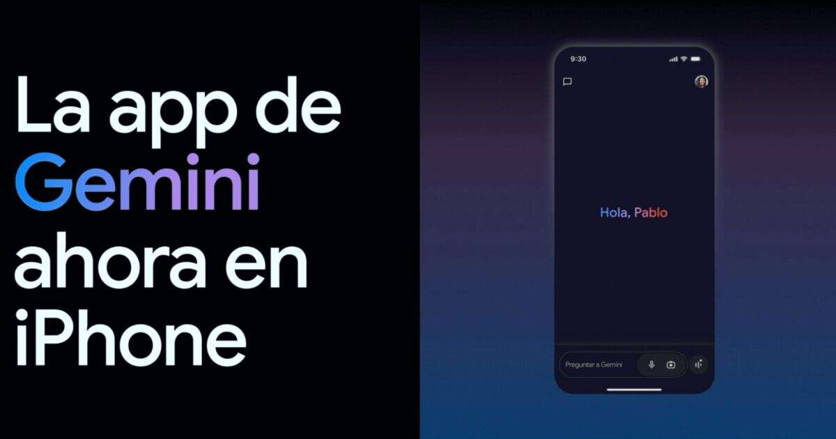 Gemini, la app de IA de Google, llega a iPhone