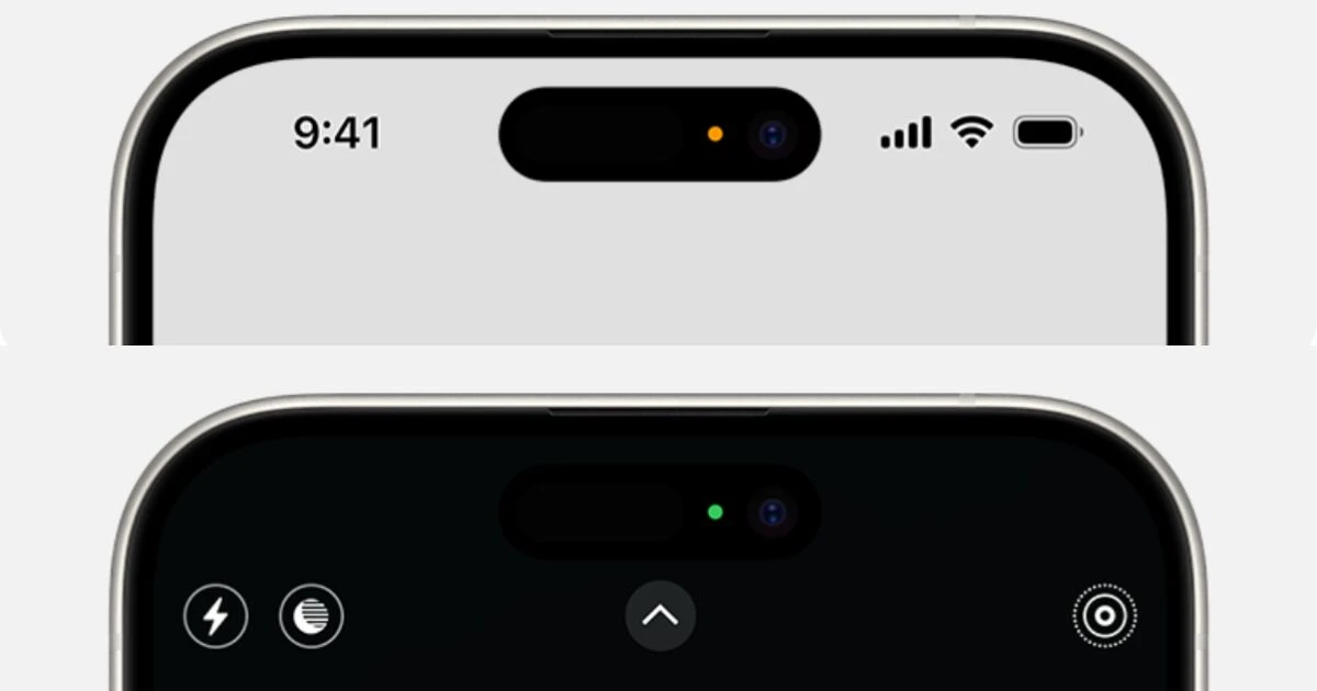 No ignores el punto naranja o verde en la pantalla de tu iPhone: esto es lo que tratan de advertir