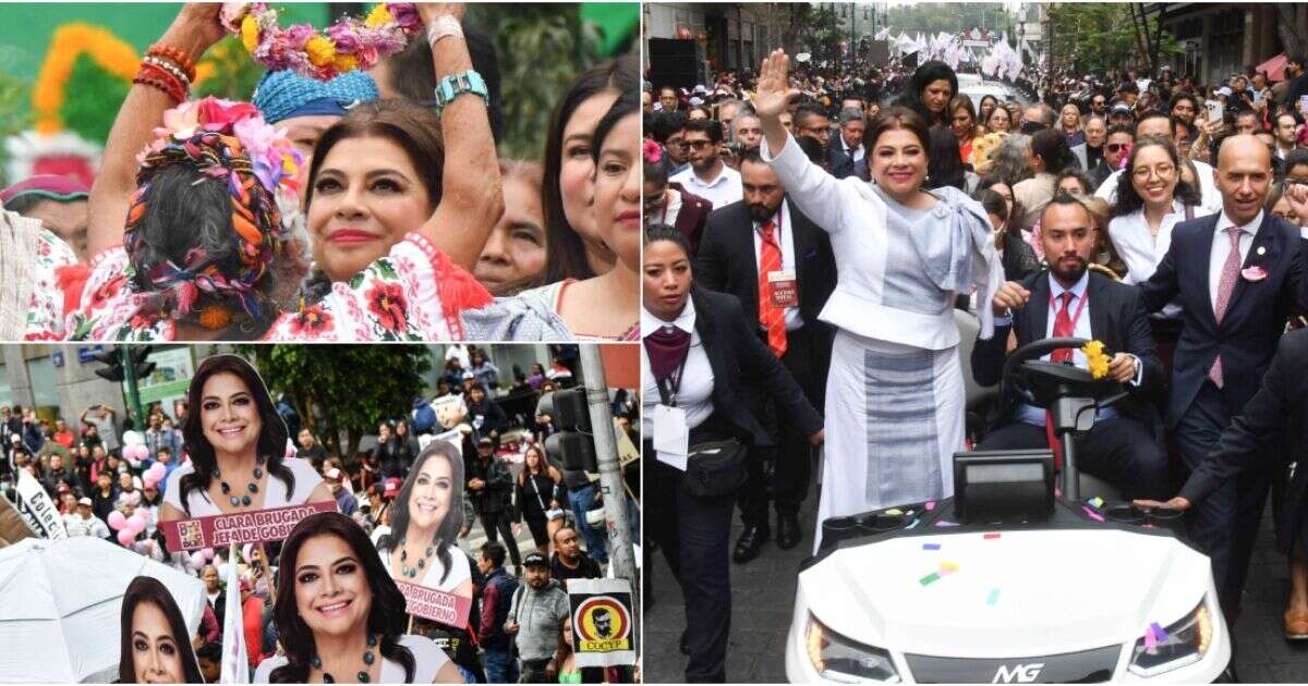 Investidura, caravana y ceremonia indígena adornan primer día de Brugada en CDMX