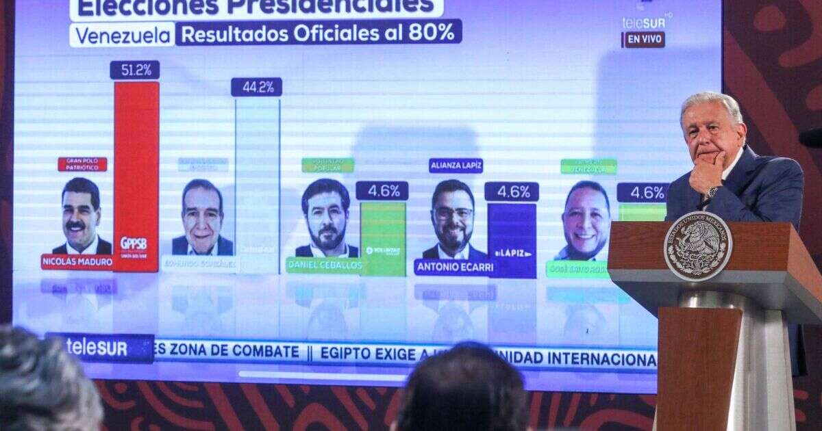 AMLO pide esperar resultados para reconocer triunfo de Maduro