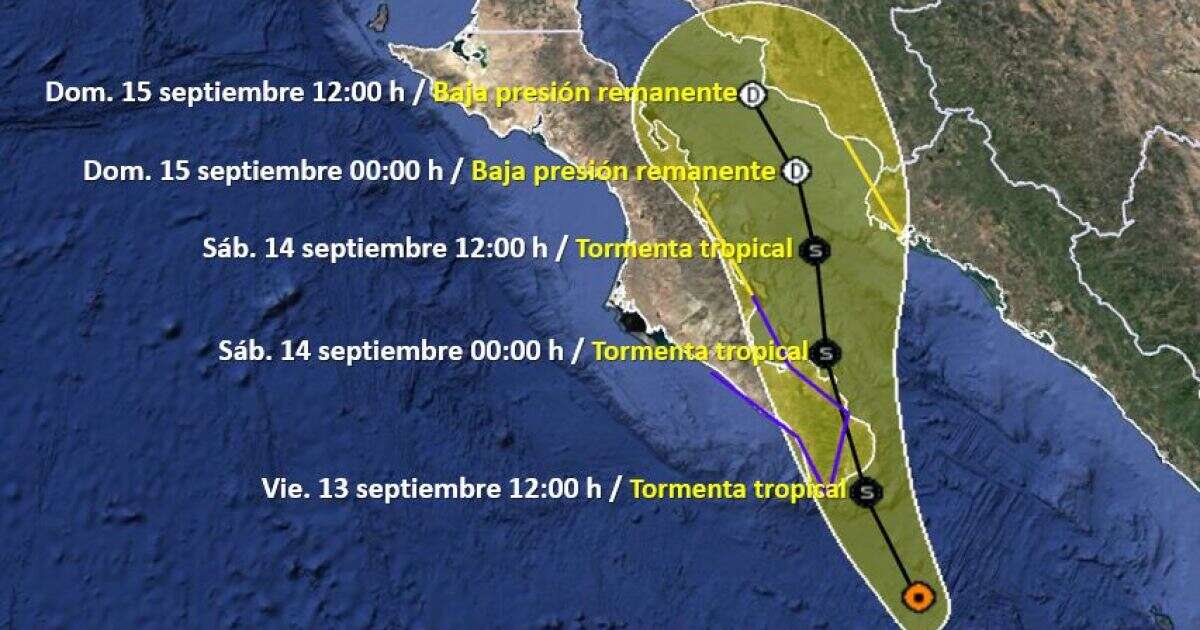 La tormenta tropical Ileana está a punto de impactar en Baja California Sur