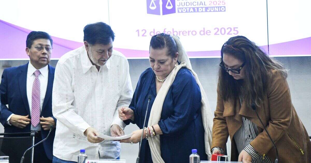 INE publica lista con errores que envió el Senado de los candidatos judiciales