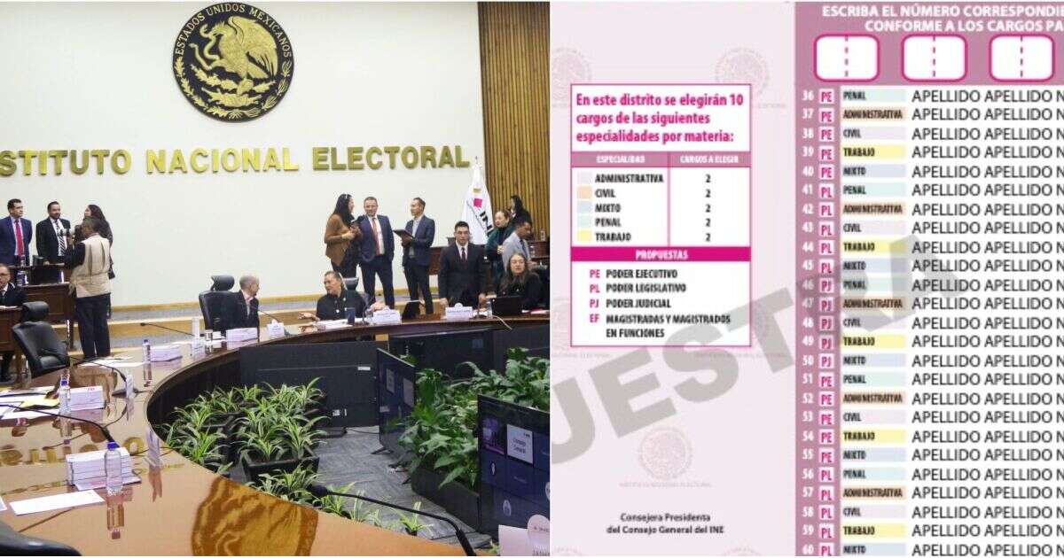 INE aprueba boletas para elección judicial, pero aún hay dudas entre consejeros