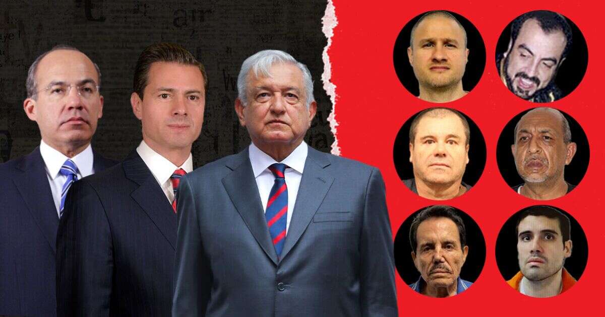 Las detenciones de capos que marcaron los gobiernos de Calderón, EPN y AMLO