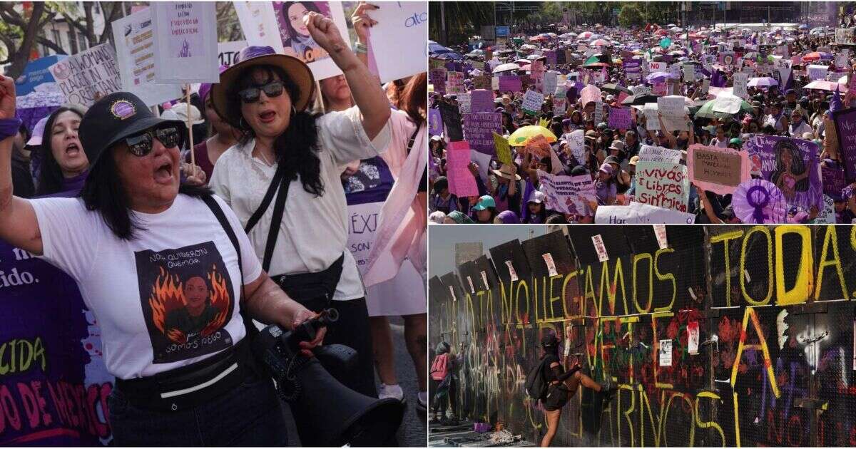 200,000 mujeres alzan la voz contra la violencia en primer 8M de Sheinbaum