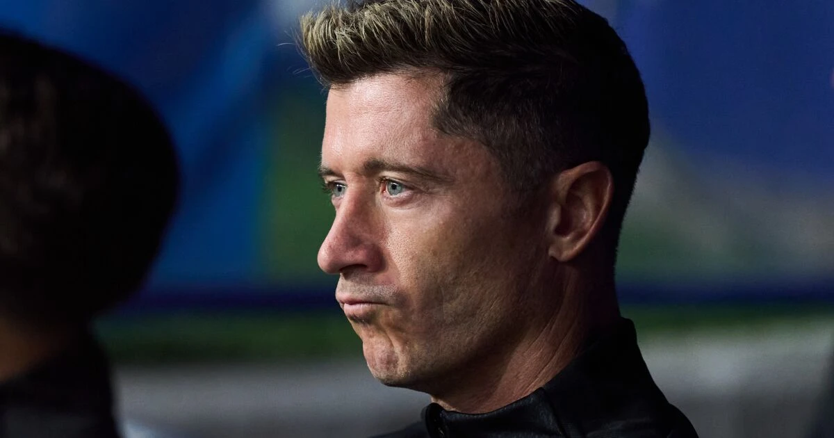 Lewandowski padece una lesión en el muslo; está en duda para el duelo con Real Madrid