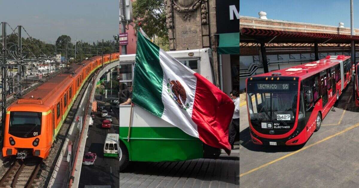 Metro y Metrobús CDMX en 16 de septiembre: ¿en qué horario operará?