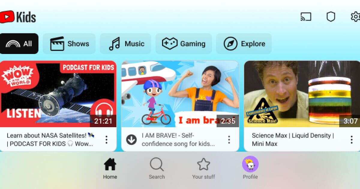 YouTube Kids se moderniza y lanza nueva apariencia