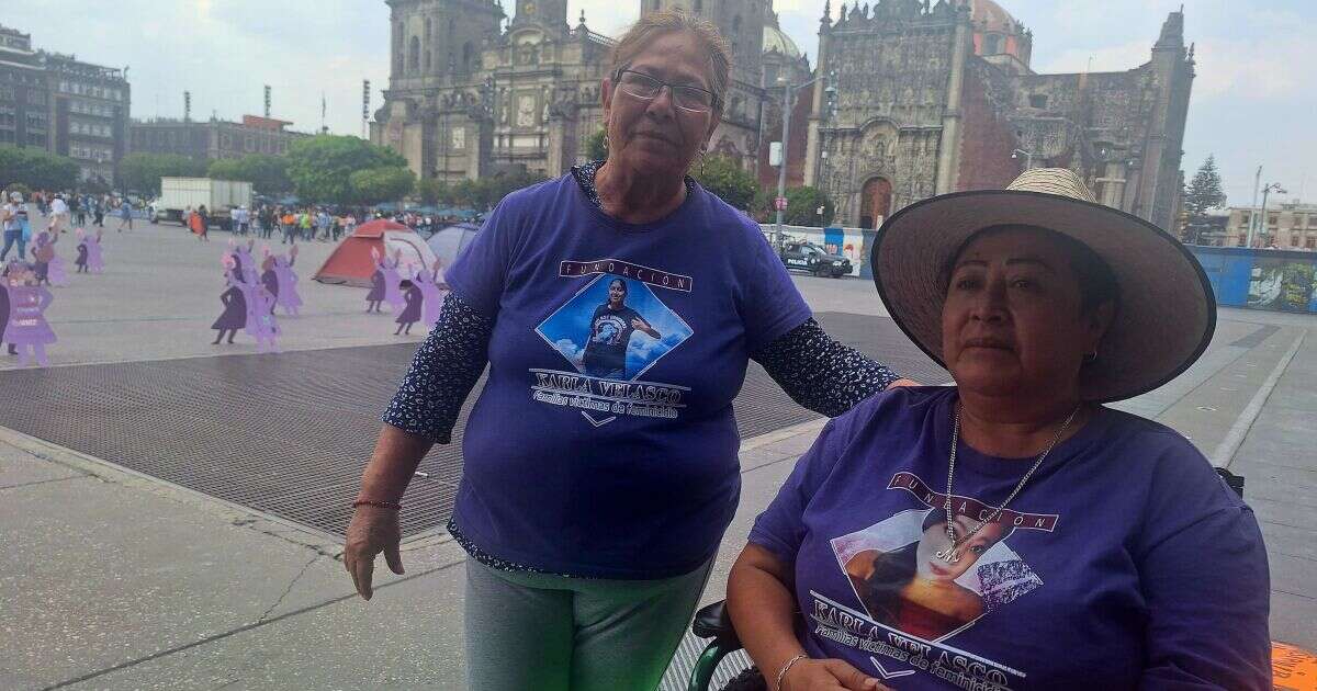 “Quiero justicia para mi hija”, exigen familias a Sheinbaum en el Zócalo