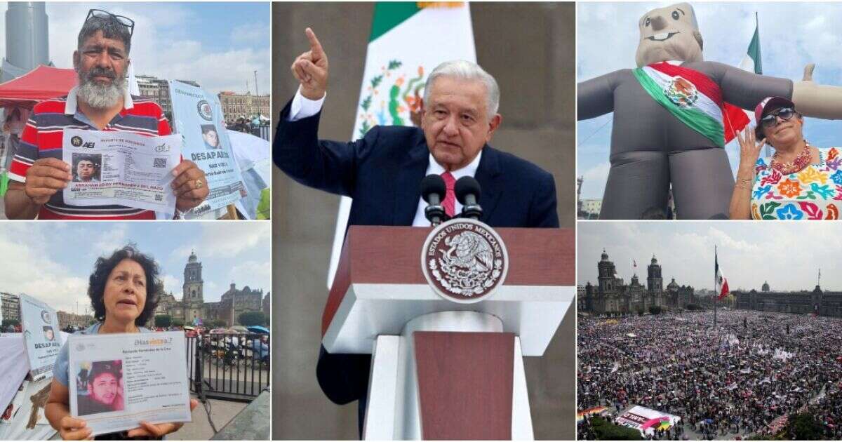 Agradecimientos y reclamos marcan el último informe de López Obrador