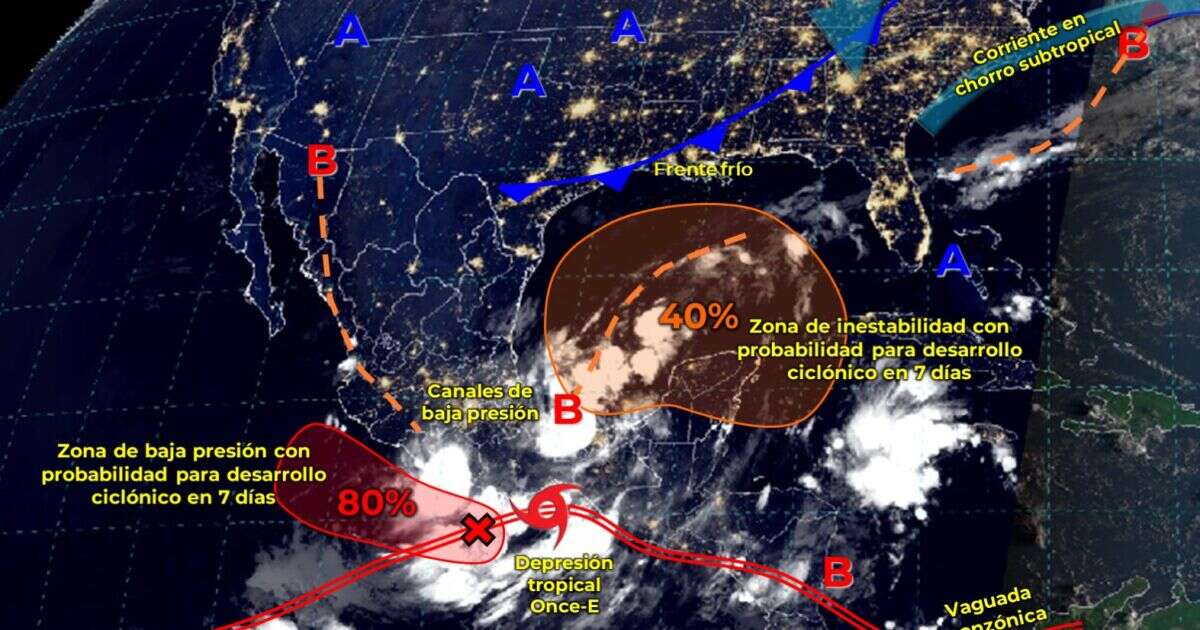 Suspenden clases en Oaxaca por aviso de posible tormenta tropical