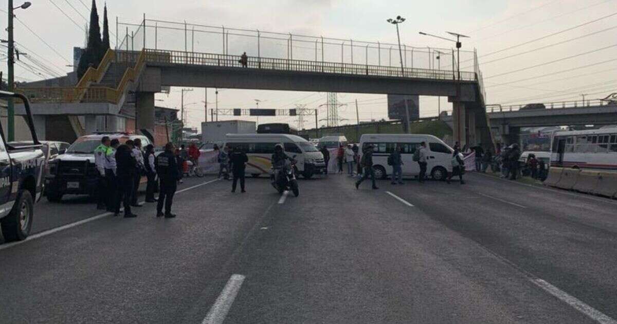 Bloqueo en la México-Pachuca: cierre de manifestantes provoca caos vial