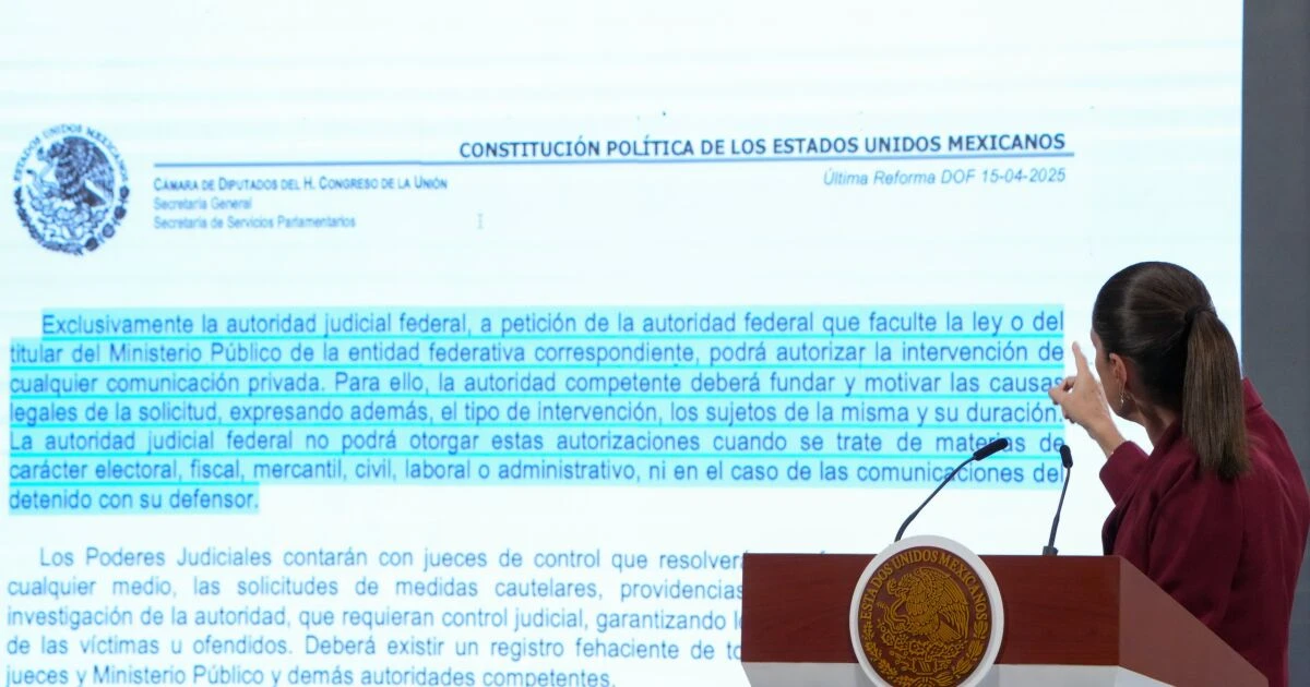 Sheinbaum: el Estado no espiará; solo los jueces permitirán intervenciones