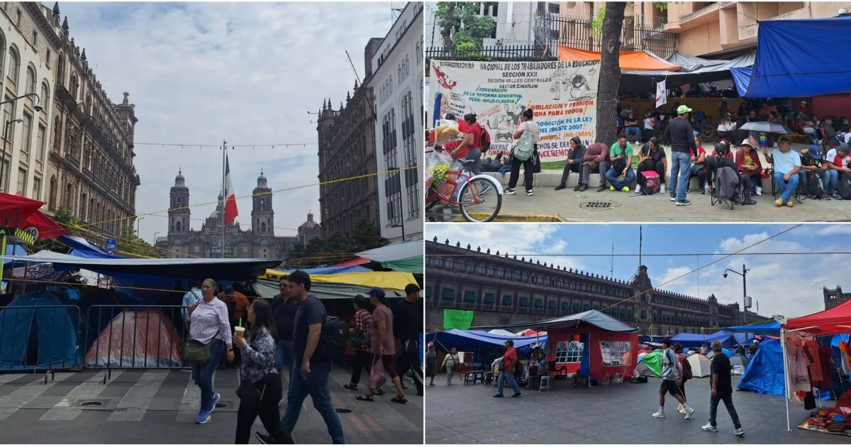 Maestros de la CNTE se manifiestan en Hacienda, SEP, INE y televisoras